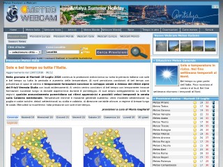 Screenshot sito: Meteowebcam