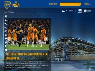 Screenshot sito: Boca Juniors