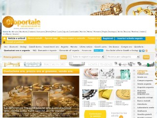 Screenshot sito: Oroportale.it