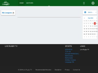 Screenshot sito: LiveRugbyTV