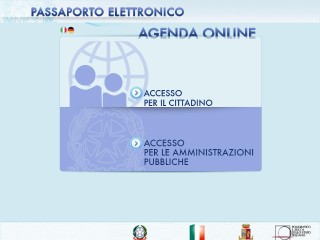 Screenshot sito: Il Passaporto