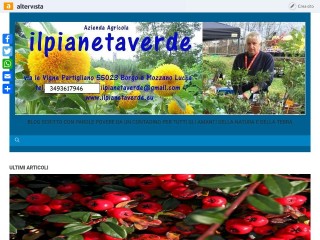 Screenshot sito: Ilpianetaverde blog