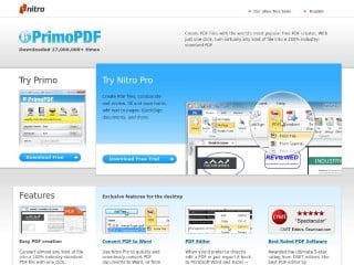 Screenshot sito: PrimoPDF.com