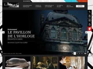 Screenshot sito: Museo di Louvre