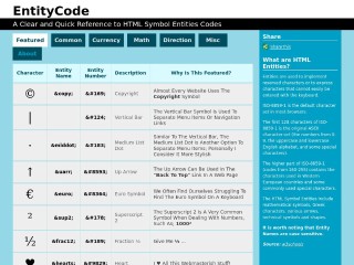 Screenshot sito: EntityCode