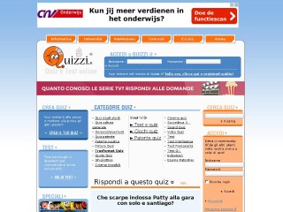 Screenshot sito: Quizzi.it