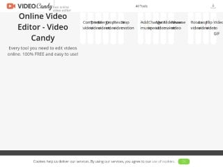 Screenshot sito: Video Candy