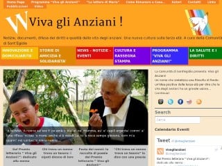 Screenshot sito: VivaGliAnziani.it