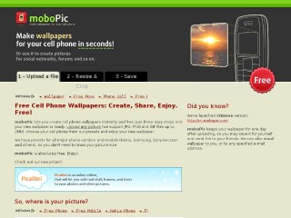 Screenshot sito: Mobopic