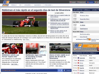 Screenshot sito: F1racing.net