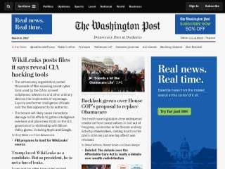 Screenshot sito: Washingtonpost.com