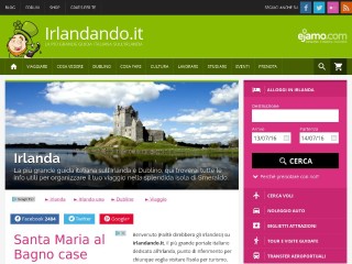 Screenshot sito: Irlandando.it