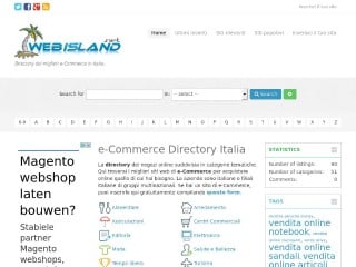 Screenshot sito: Webisland.net