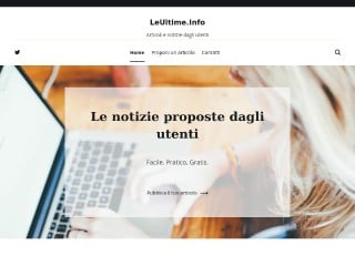 Screenshot sito: LeUltime.info