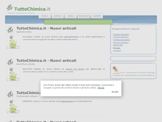Screenshot sito: TuttoChimica