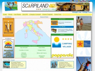 Screenshot sito: Villaggi.com