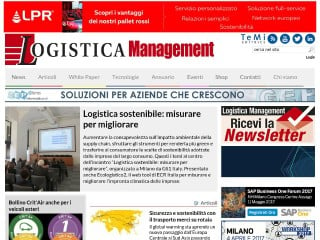 Screenshot sito: Logistica Management