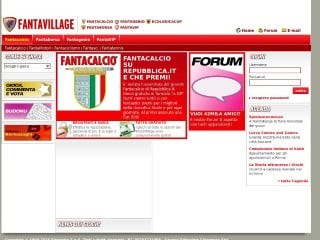 Screenshot sito: FantaVillage