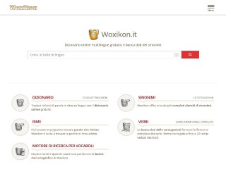 Screenshot sito: Woxikon.it