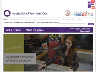Screenshot sito: Festa della Donna