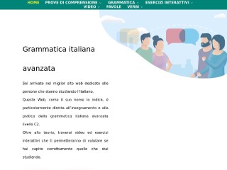 Screenshot sito: Grammaticaitaliana.net