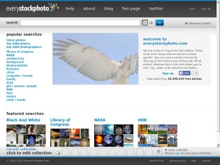 Screenshot sito: EveryStockPhoto
