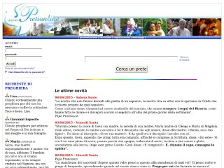 Screenshot sito: Preti On-line