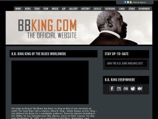 Screenshot sito: B.B. King