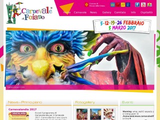 Screenshot sito: Carnevale di Foiano