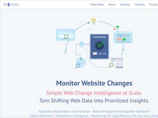 Screenshot sito: Versionista.com