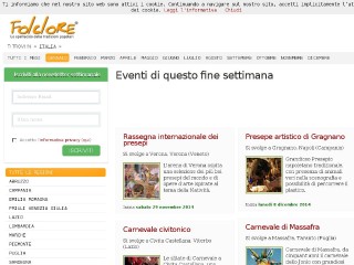 Screenshot sito: Folclore.eu