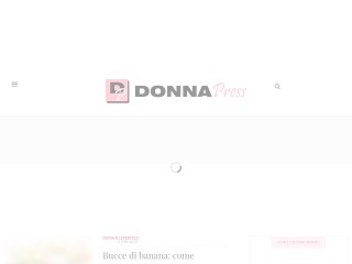 Screenshot sito: Donnapress.it