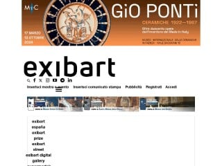 Screenshot sito: ExibArt