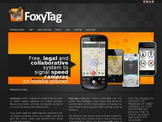 Screenshot sito: FoxyTag
