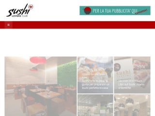 Screenshot sito: Sushi Lovers Club