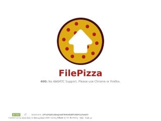 Screenshot sito: FilePizza