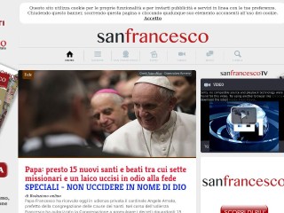 Screenshot sito: San Francesco Assisi