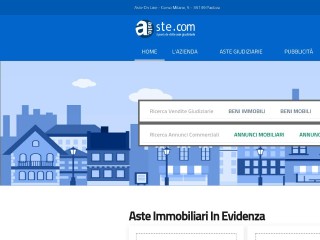 Screenshot sito: Aste On Line