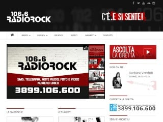 Screenshot sito: Radio Rock