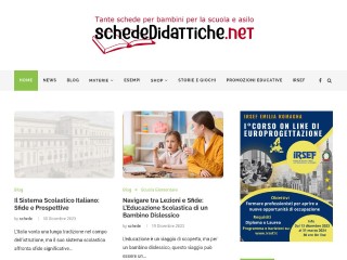 Screenshot sito: Schededidattiche.net