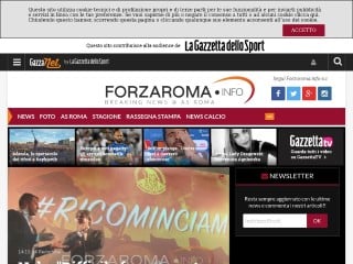 Screenshot sito: Forzaroma.info