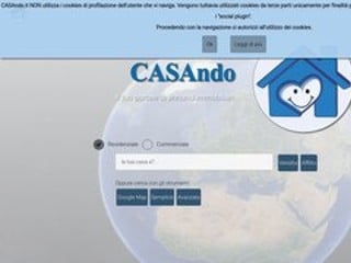 Screenshot sito: CASAndo