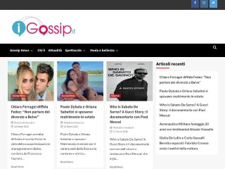 Screenshot sito: IGossip.it