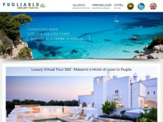 Screenshot sito: PugliaBlu