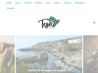 Screenshot sito: Tesoro Turismo