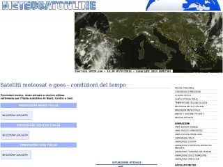Screenshot sito: MeteoSat Online