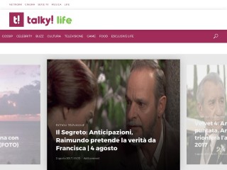 Screenshot sito: Talky! Life