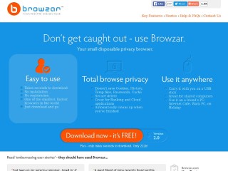 Screenshot sito: Browzar