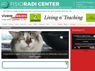Screenshot sito: ViverePesaro.it