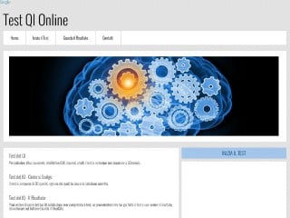 Screenshot sito: Test del QI Online
